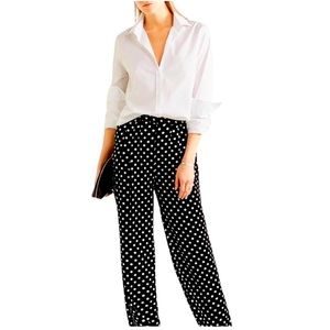Michael Kors Polka Dot Wide Leg Pants size L